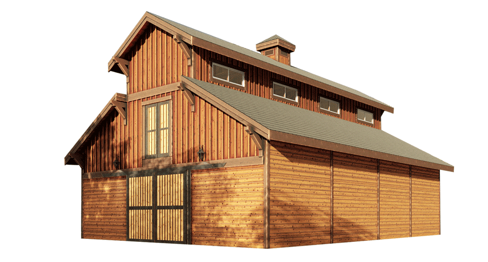 Powell Monitor Barn Kit 48' DC Structures