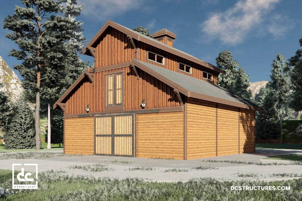 Powell Monitor Barn Kit 36' DC Structures