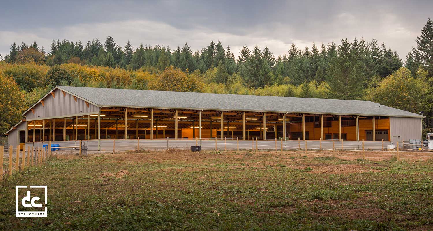 Canyon Arena & Stables Kit Covered Riding Arena Kit DC Structures