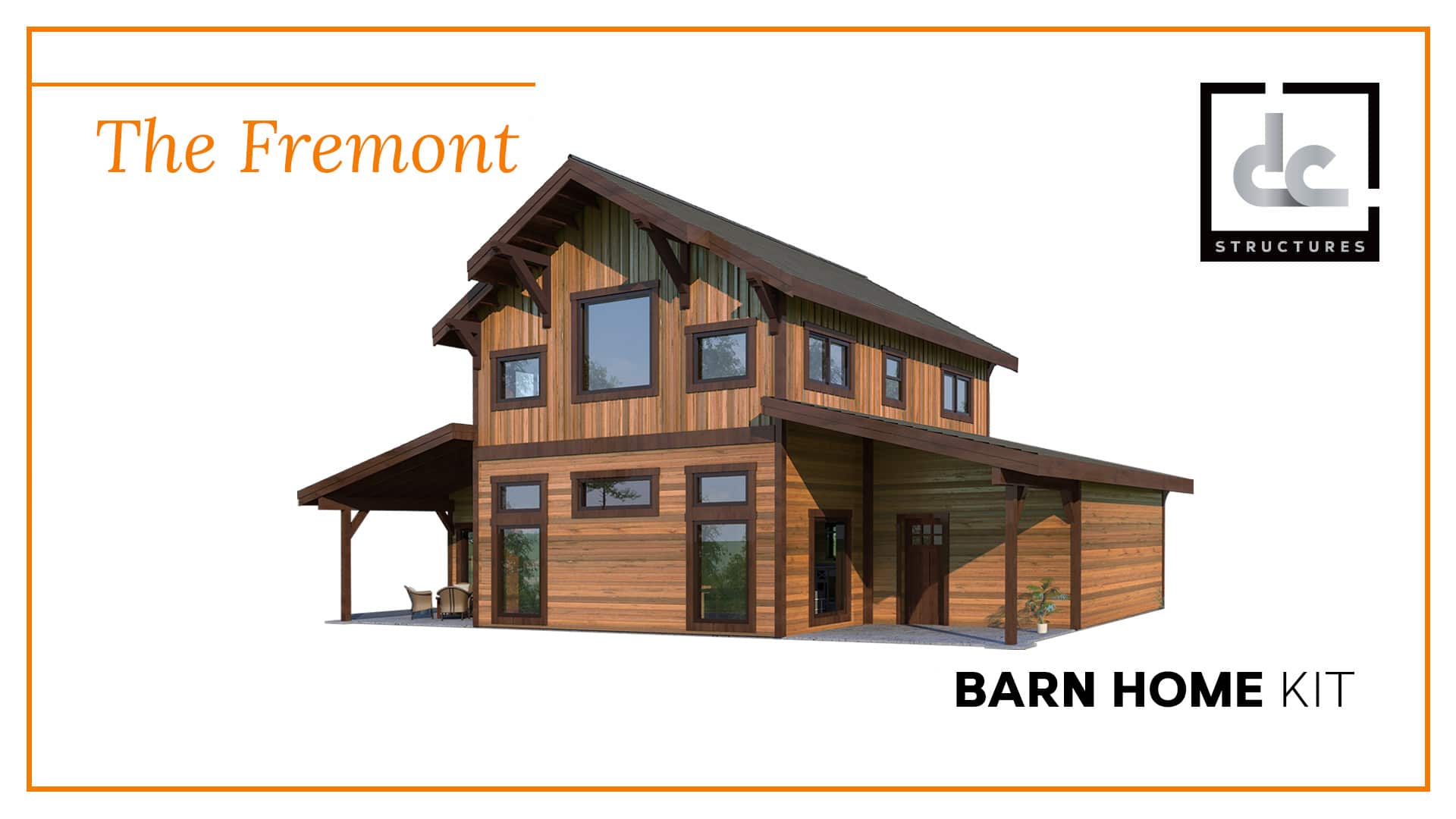 The Fremont Barn Home Kit 2 Bedroom Monitor Barn Home DC Structures