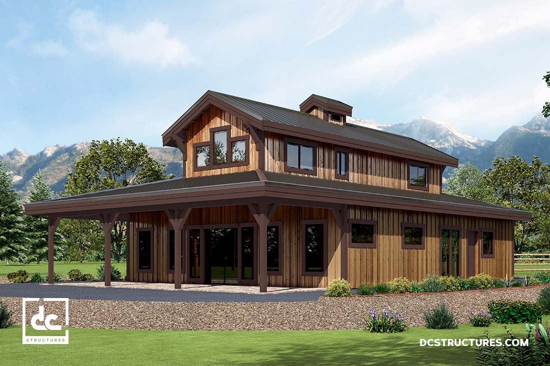 Timber Frame Barn Style Home Plans Awesome Home