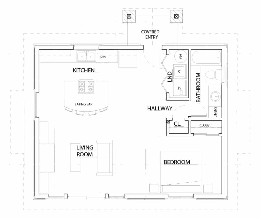 The McKenzie Cabin Kit Studio Cabin Plan DC Structures