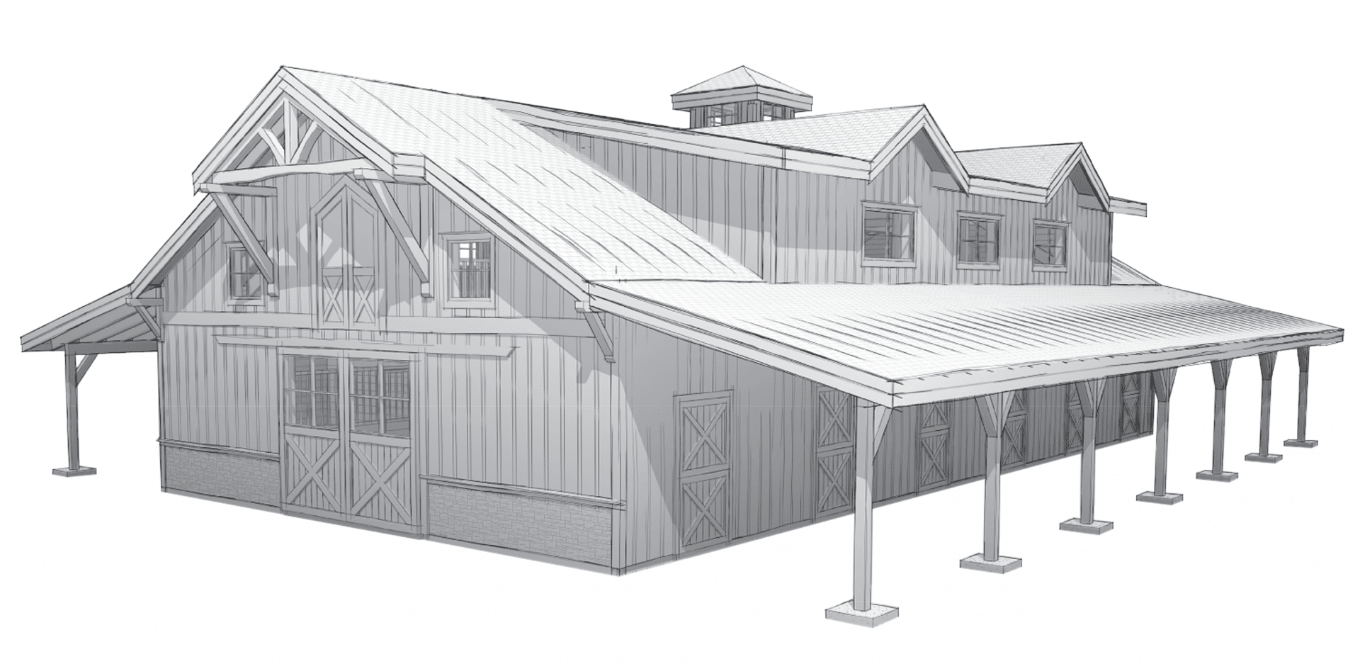 Luxury Horse Barn Kit In Tryon, North Carolina DC Structures