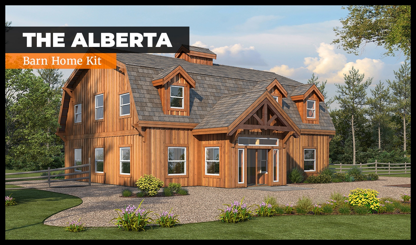 The Alberta Barn Home Gambrel Barn Home Kit DC Structures