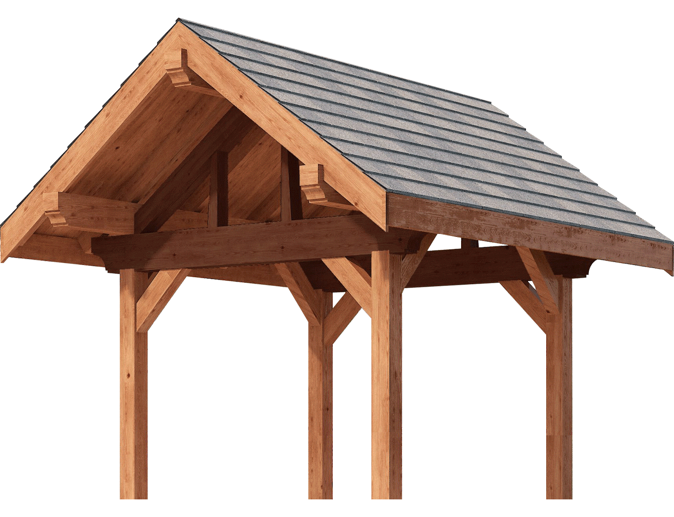 Queen Post Truss Pavilion Kit Timber Frame Pavilion DC Structures