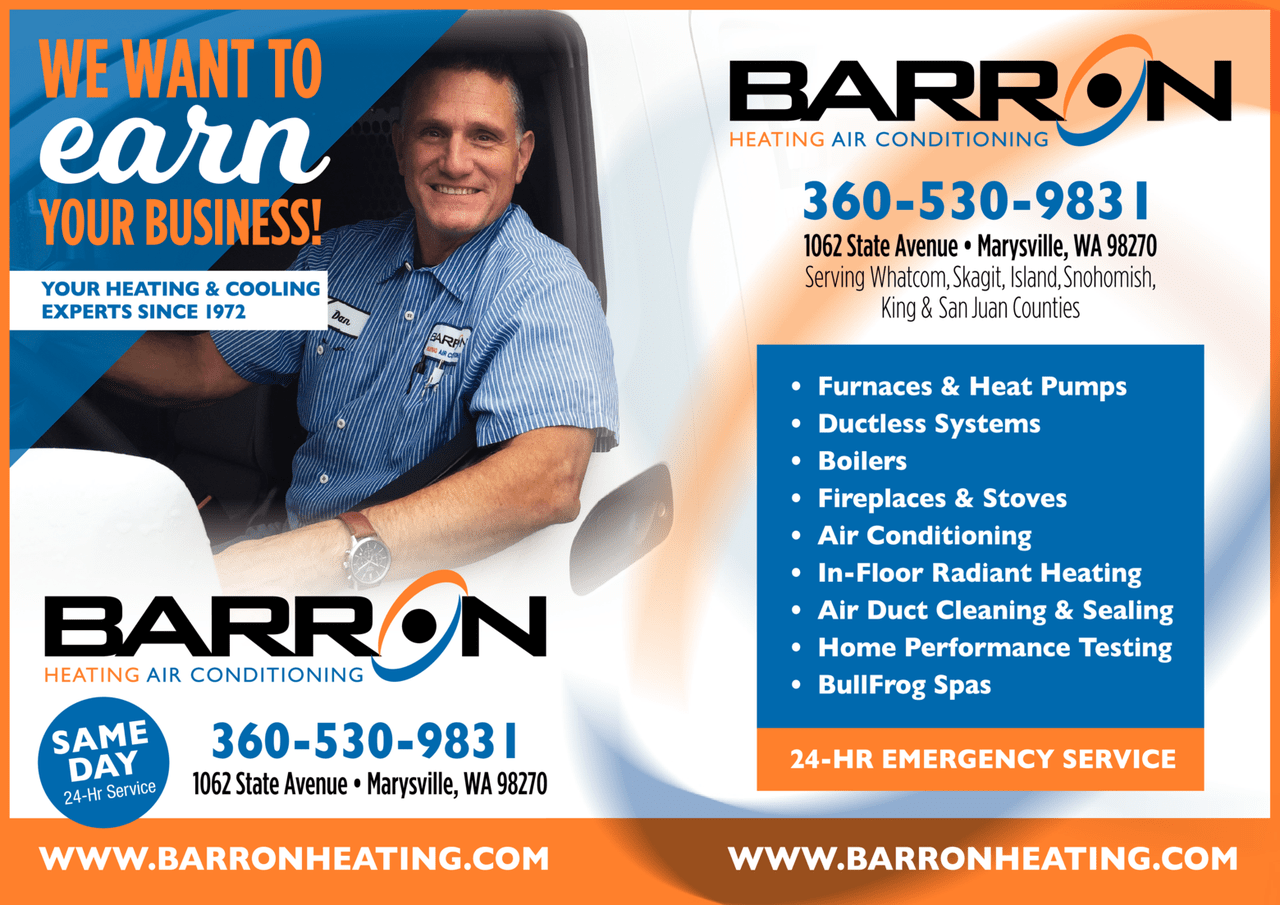 Barron Heating AC Electrical & Plumbing Marysville, WA Skagit Directory