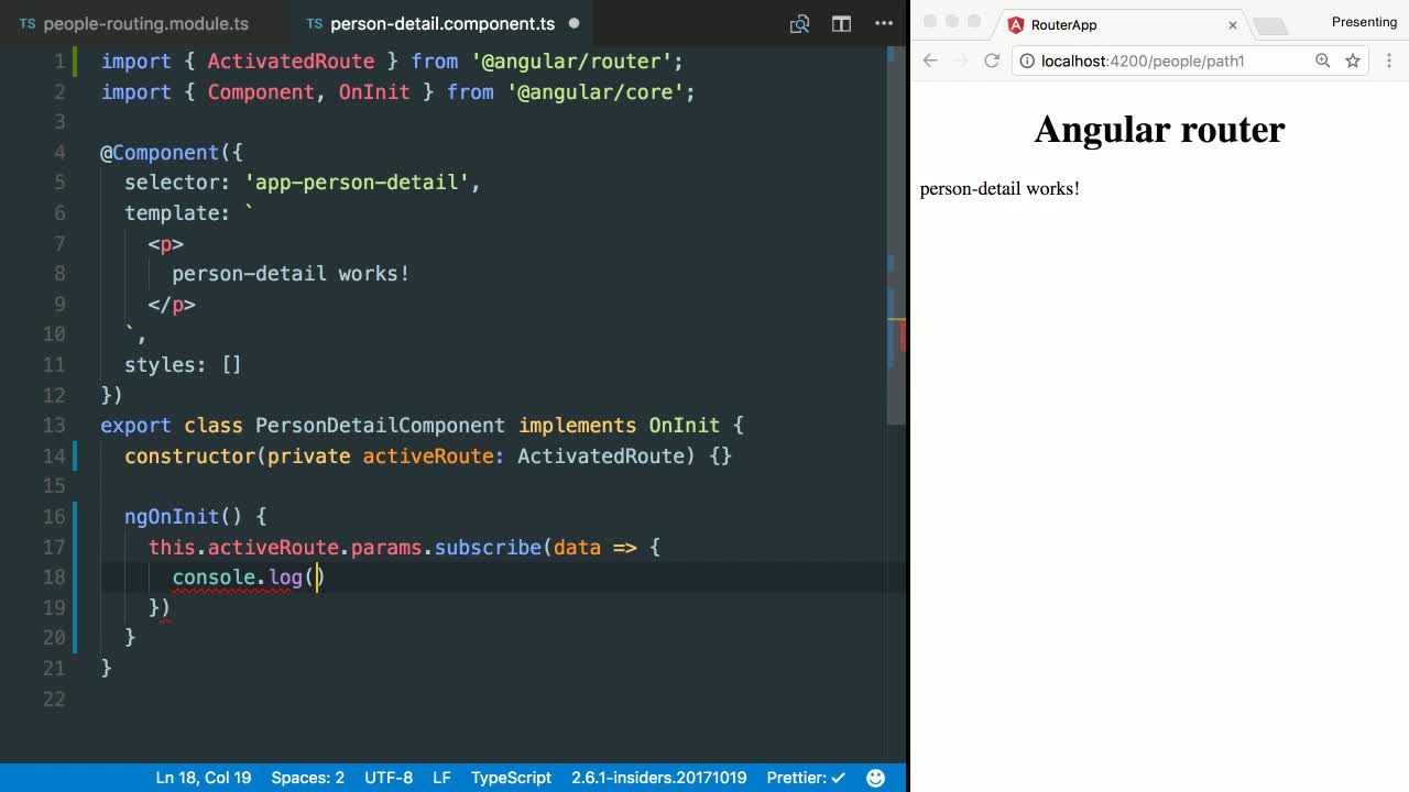 Angular Router Navigate Params Telegraph