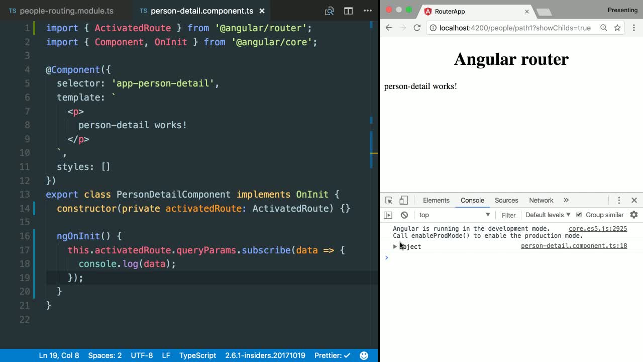 Angular Router Query Params Telegraph