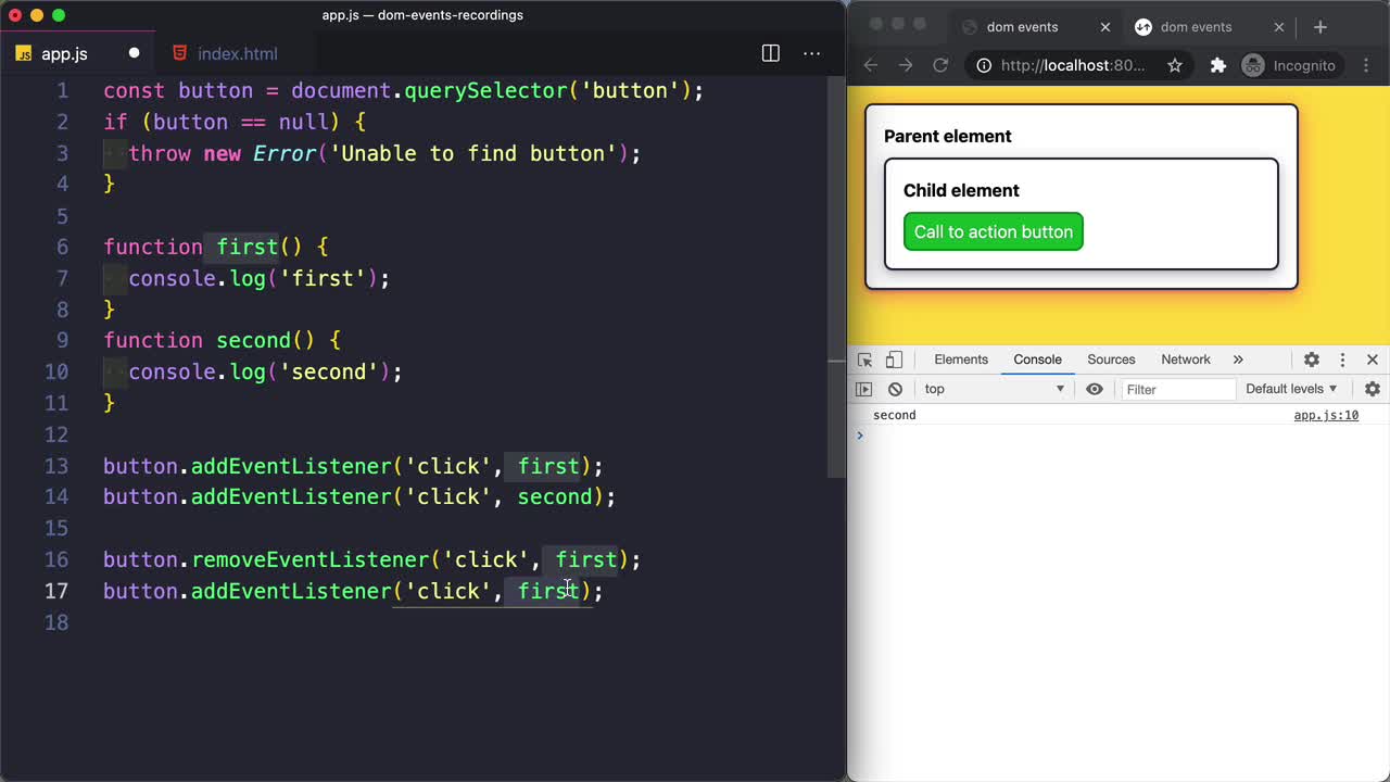 44 Remove Event Listener Javascript Javascript Nerd Answer
