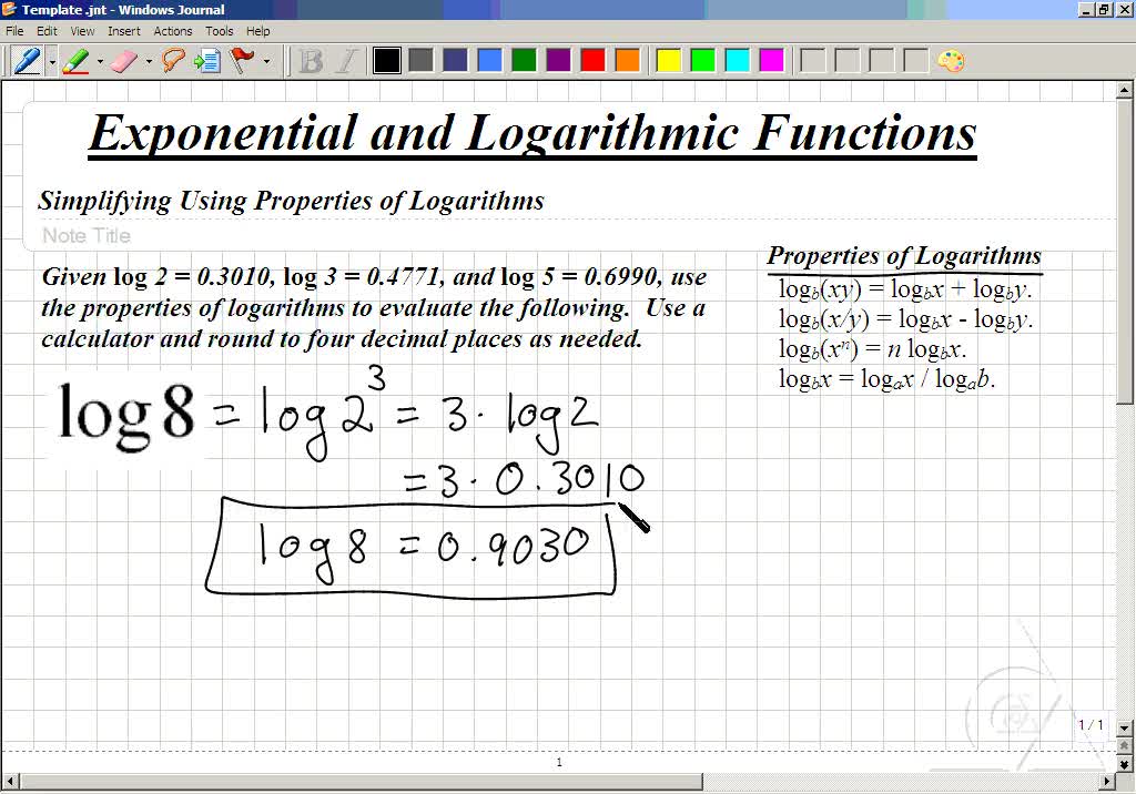 Properties Of Logarithmic Functions Calculator sharedoc