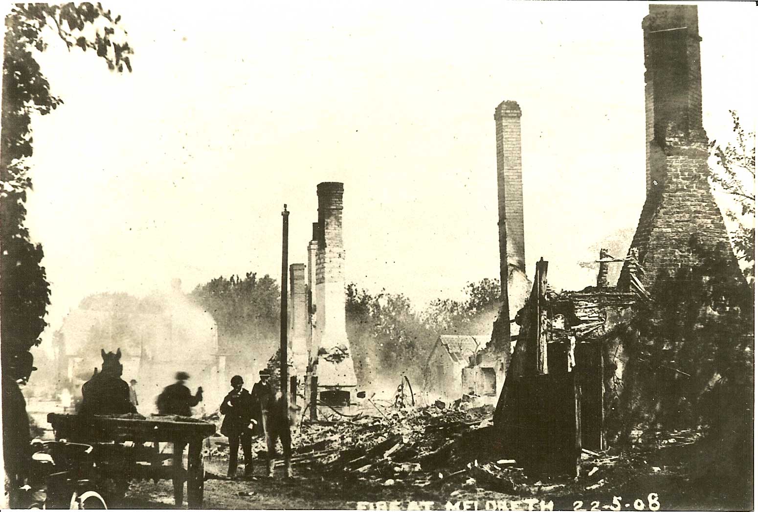 1908 Fire Fires Meldreth History