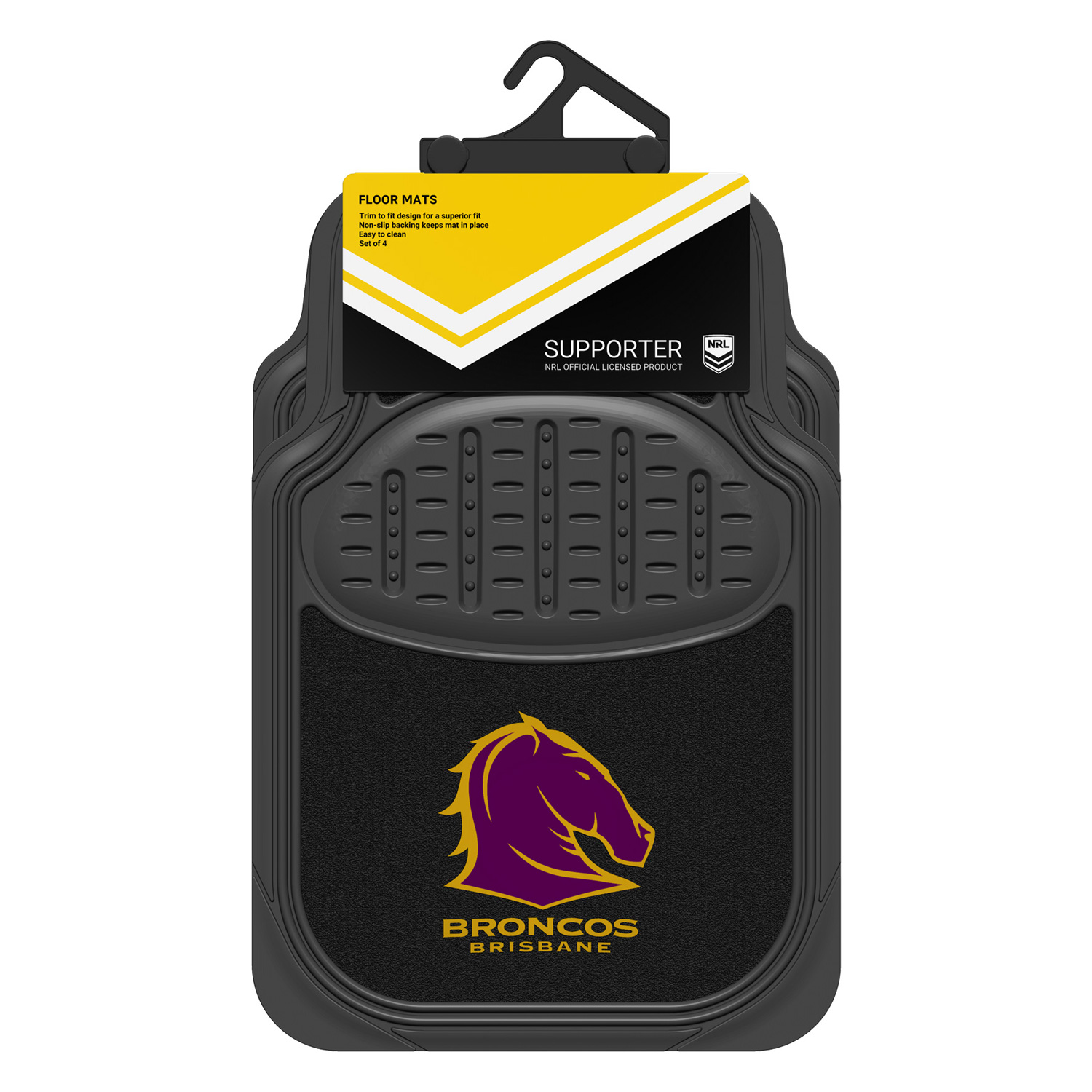 Brisbane Broncos Car Mats NRL DD Auto Accessories