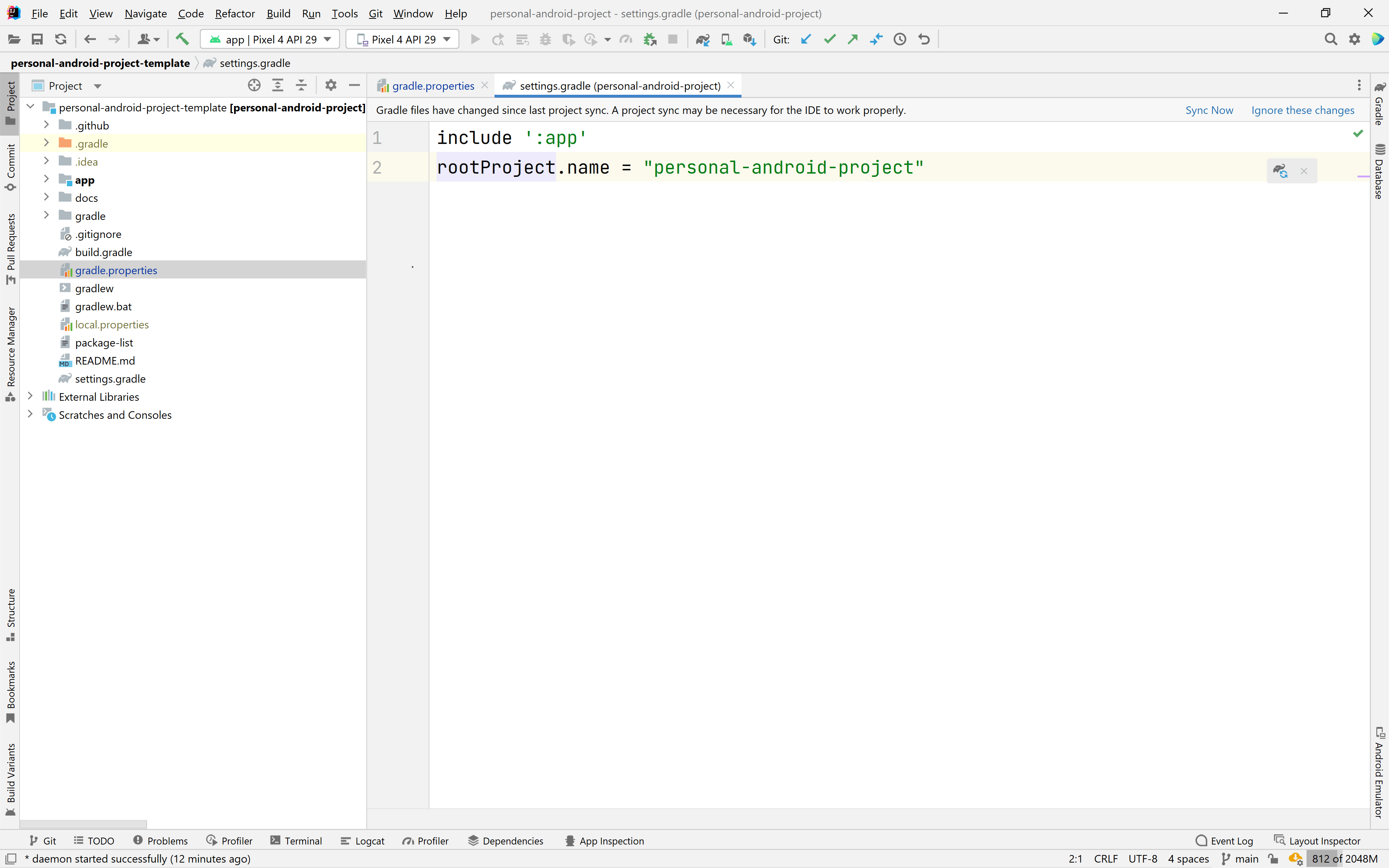 Proposal Personal Android Project