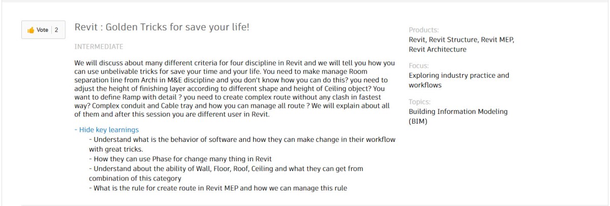 AU Proposal for 2017 “Revit Golden Tricks for save your life