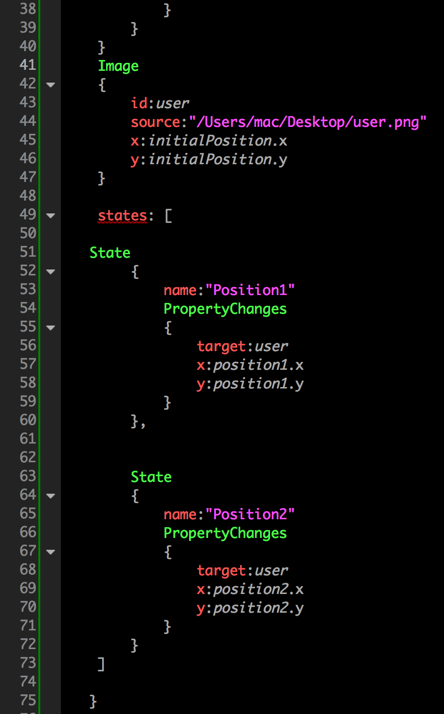 Cannot assign to nonexistent property "states" Qt Forum