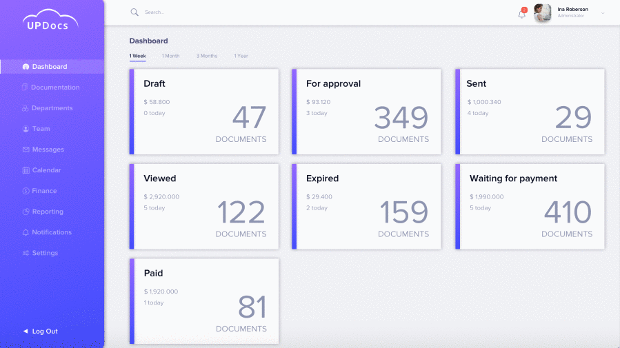 Document Management Dashboard