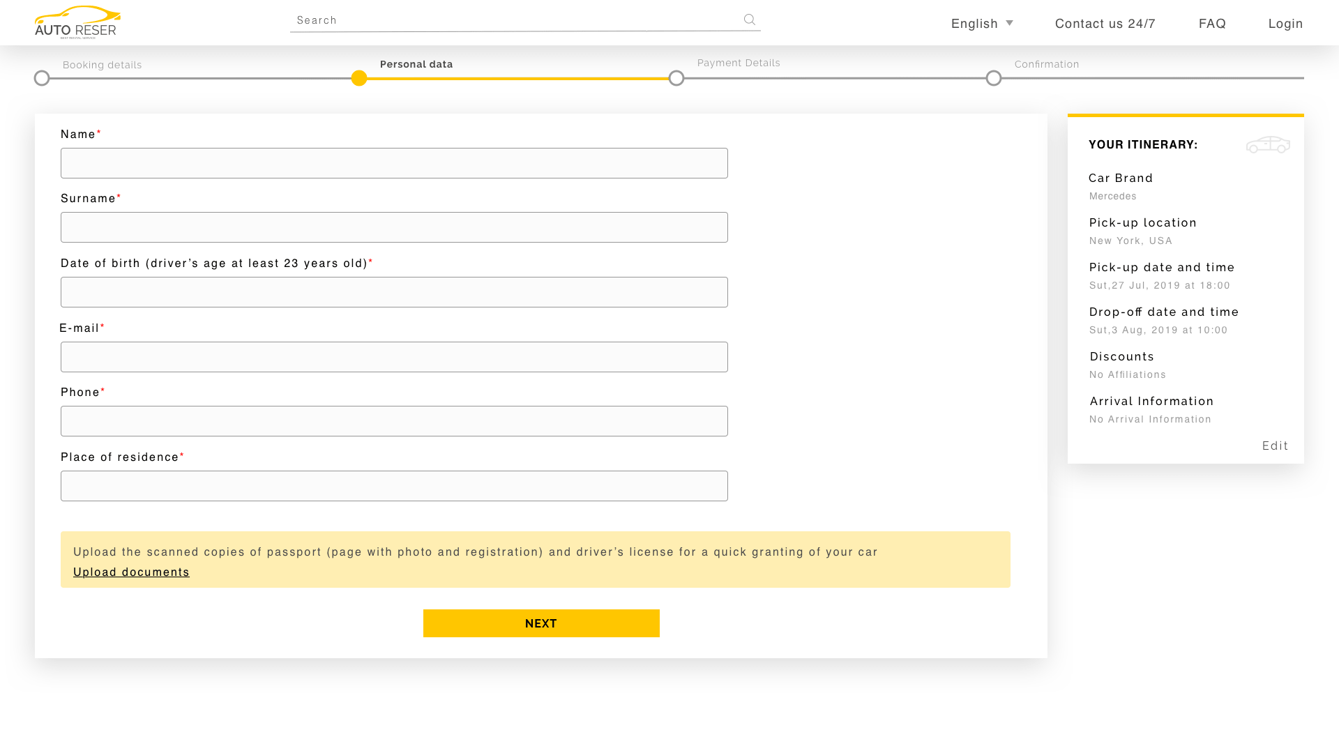 How to build a Car Reservation System for Rental Company DDI Development