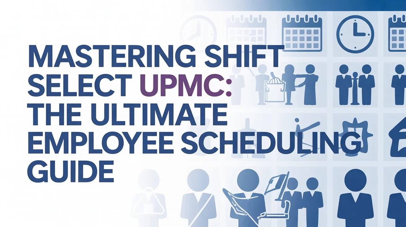 Mastering Shift Select UPMC The Ultimate Employee Scheduling Guide