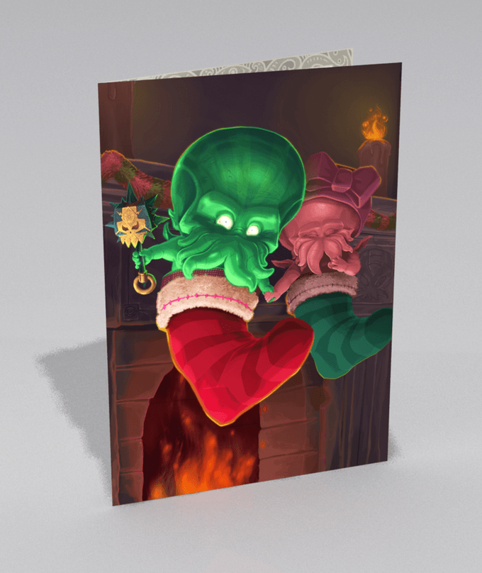 Ddo Christmas Festival 2023 Cthulhu Christmas Cards Kickstarter DDO Players