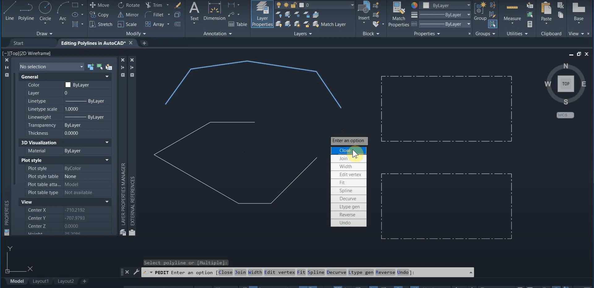 Editing Polylines in AutoCAD DDSCAD Digital Drafting