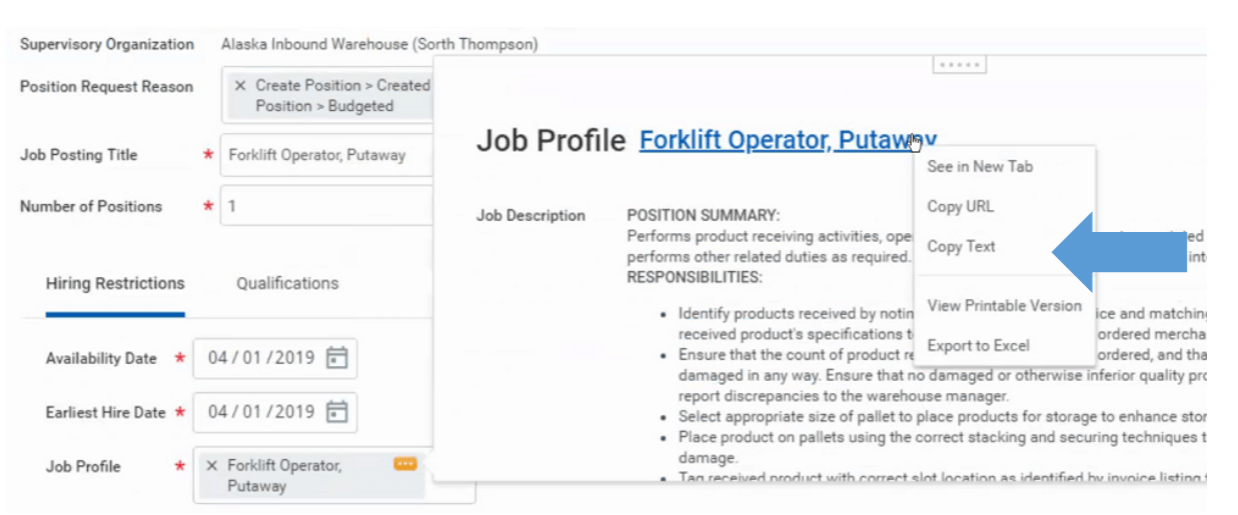 Workday Tips & Tricks Job Posting Titles
