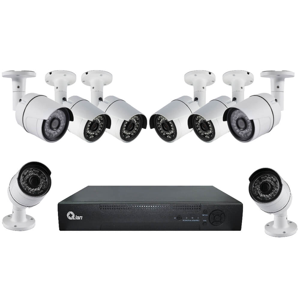 Kit de Videovigilancia Qian / DVR 8 Canales / 8 Camaras HD 720p / AHD