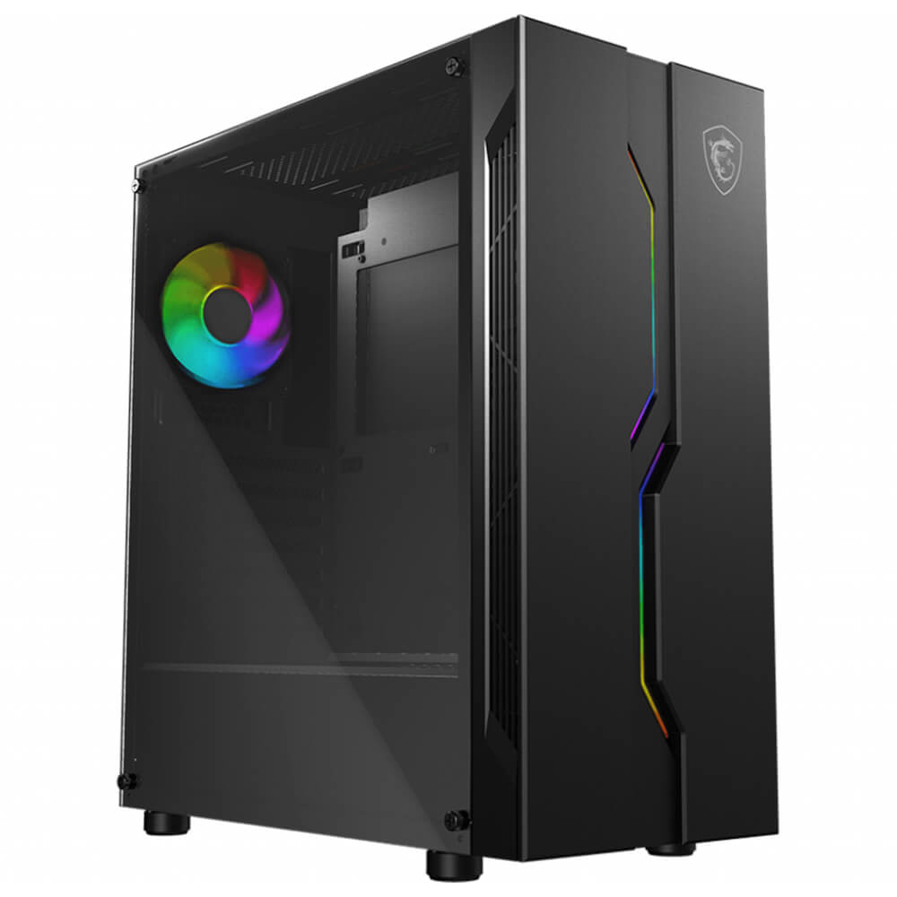 MSI MAG Vampiric 010 RGB / Cristal Templado / RGB MSI Mystic Light / Black /USB 3.0