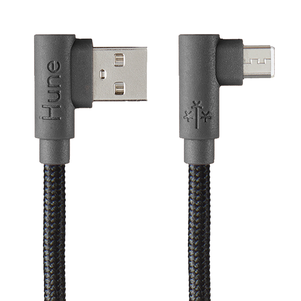 Cable Micro USB a USB Tipo A / Hune Hiedra / Color Roca / ATACCCA316