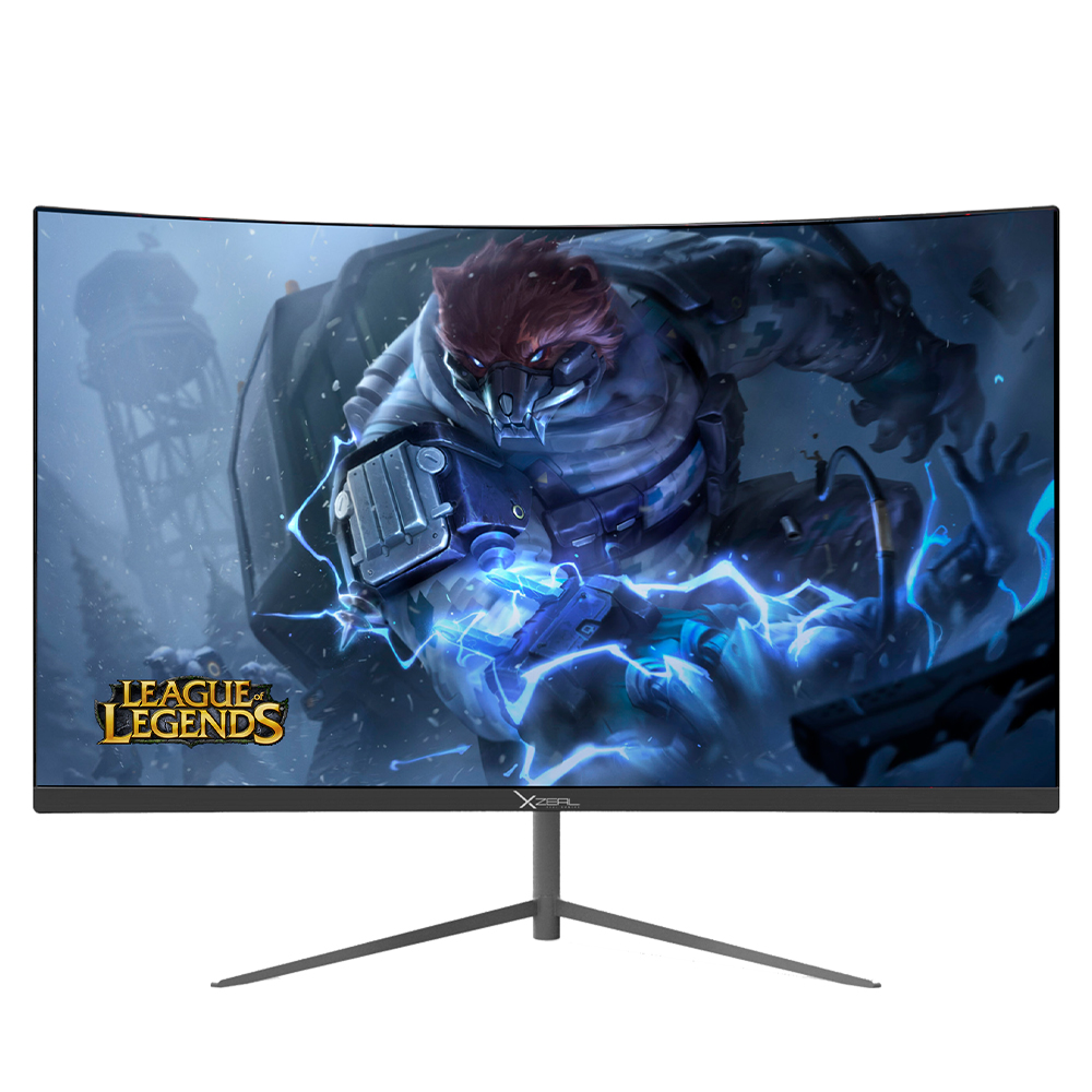 Monitor Gamer Curvo Xzeal XZ3015 XZMXZ35B / Gris / 23.8" / 1MS / 165HZ