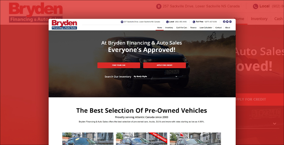 Bryden Financing & Auto Sales Used Car Dealer in Nova Scotia