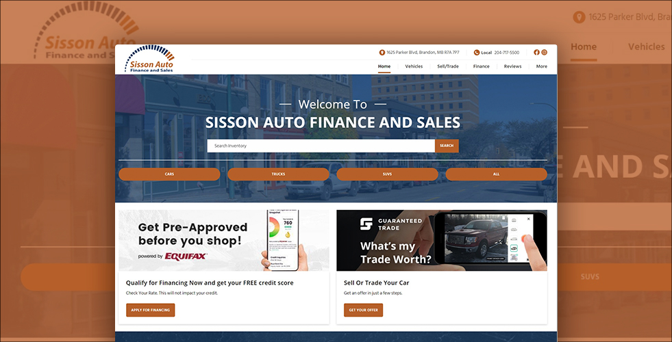 Sisson Auto Finance and Sales Brandon, Manitoba