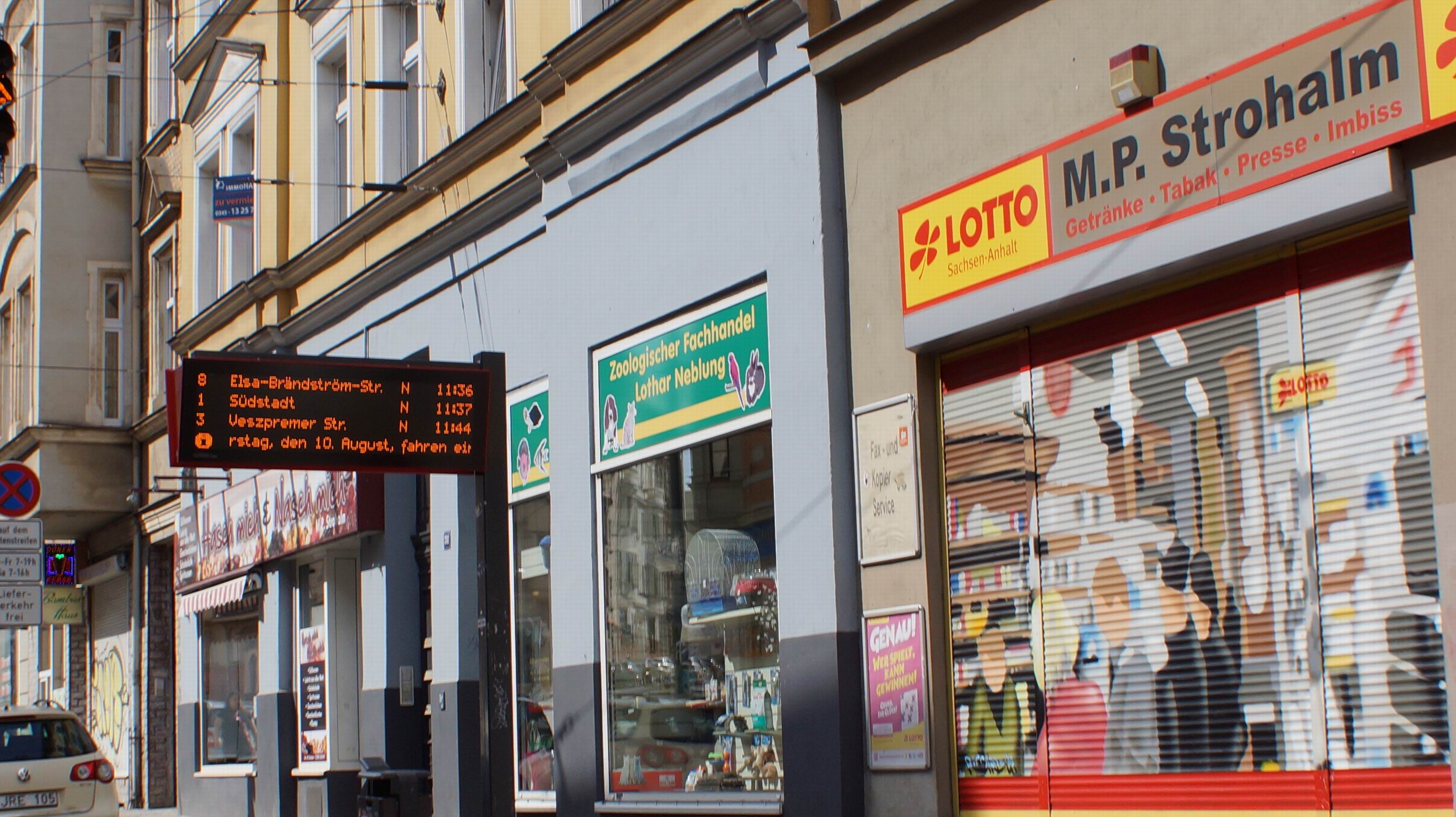 LottoTotoTabakwaren GLS Steinweg Halle (Saale) ABASiX