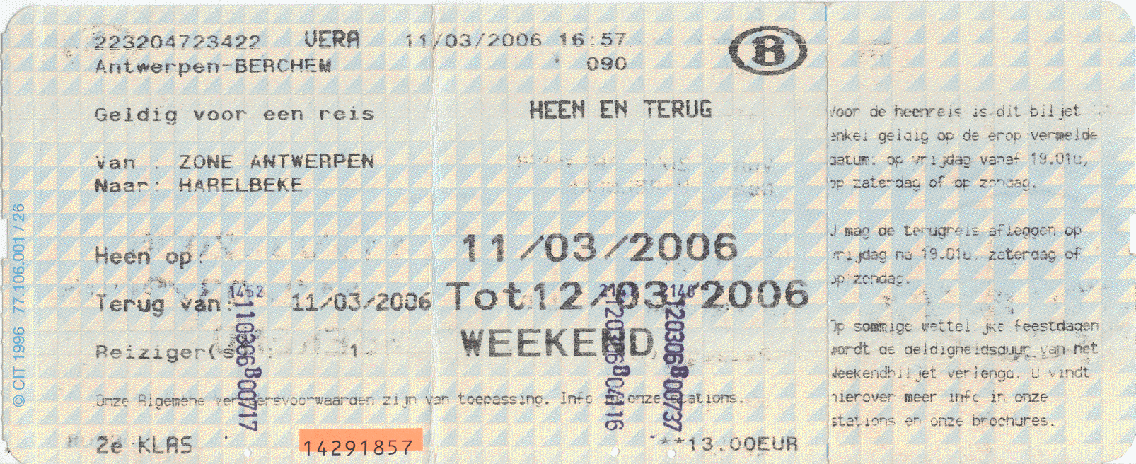 Fahrkarte