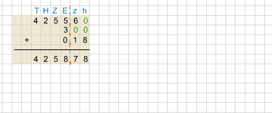 Schriftliche Addition von Dezimalzahlen bettermarks