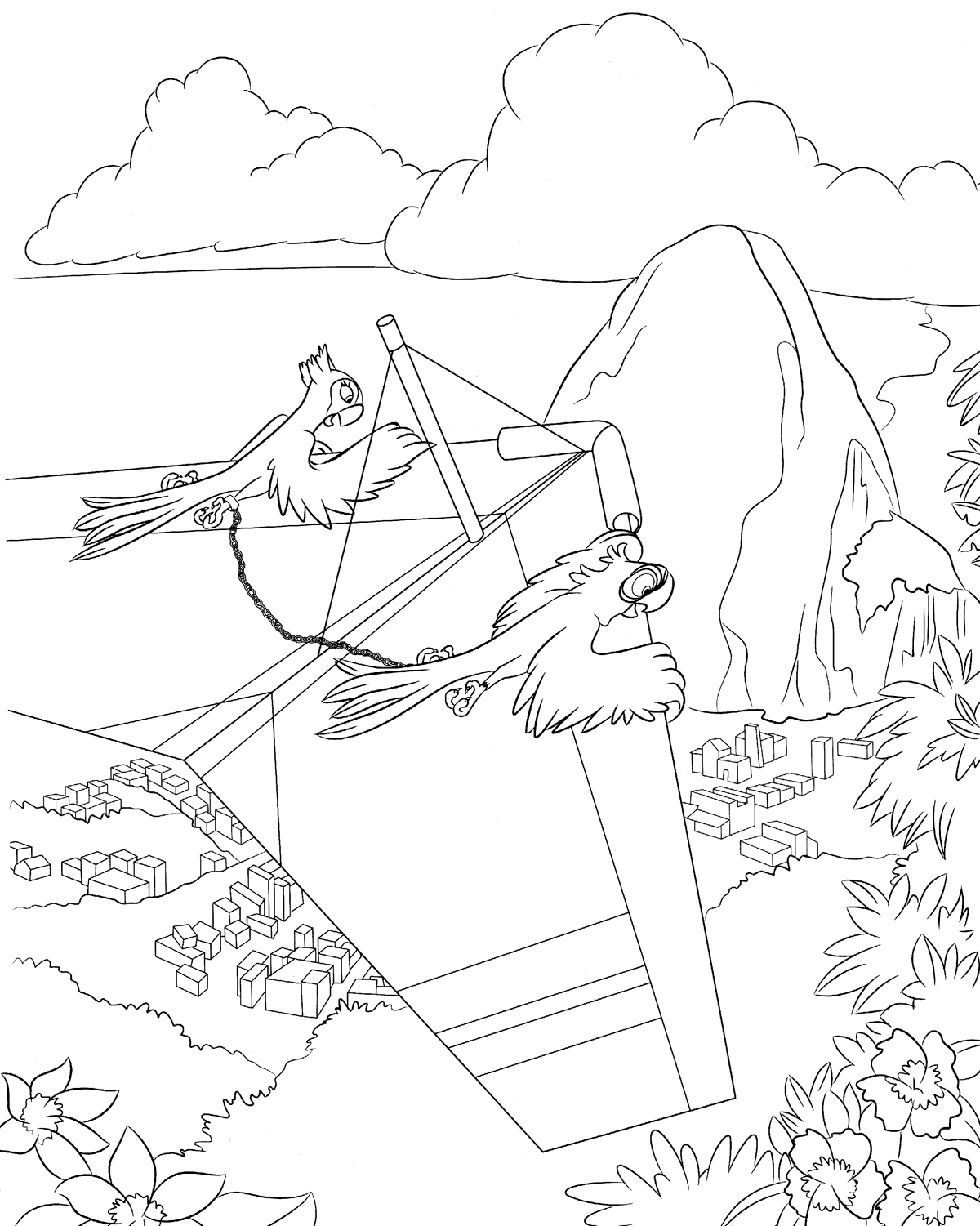Malvorlagen Drachenflieger