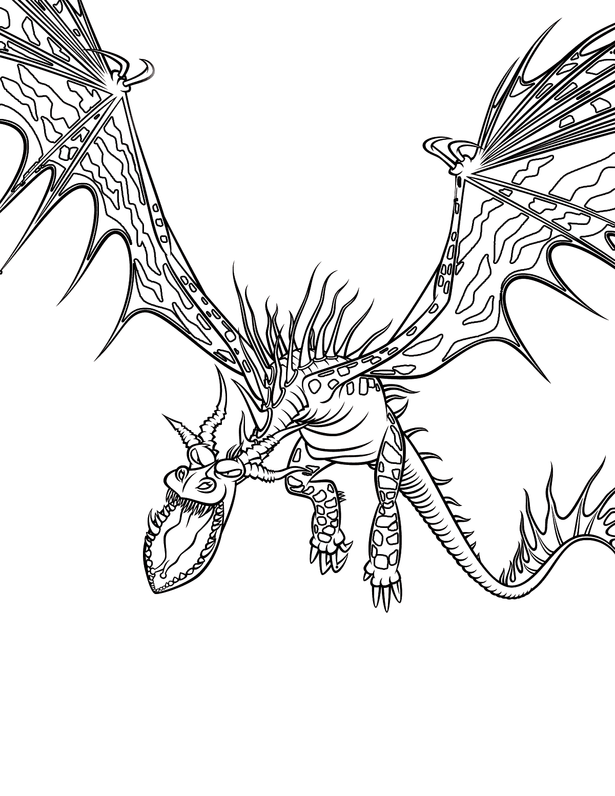 Malvorlagen Ein schreckliches Monster