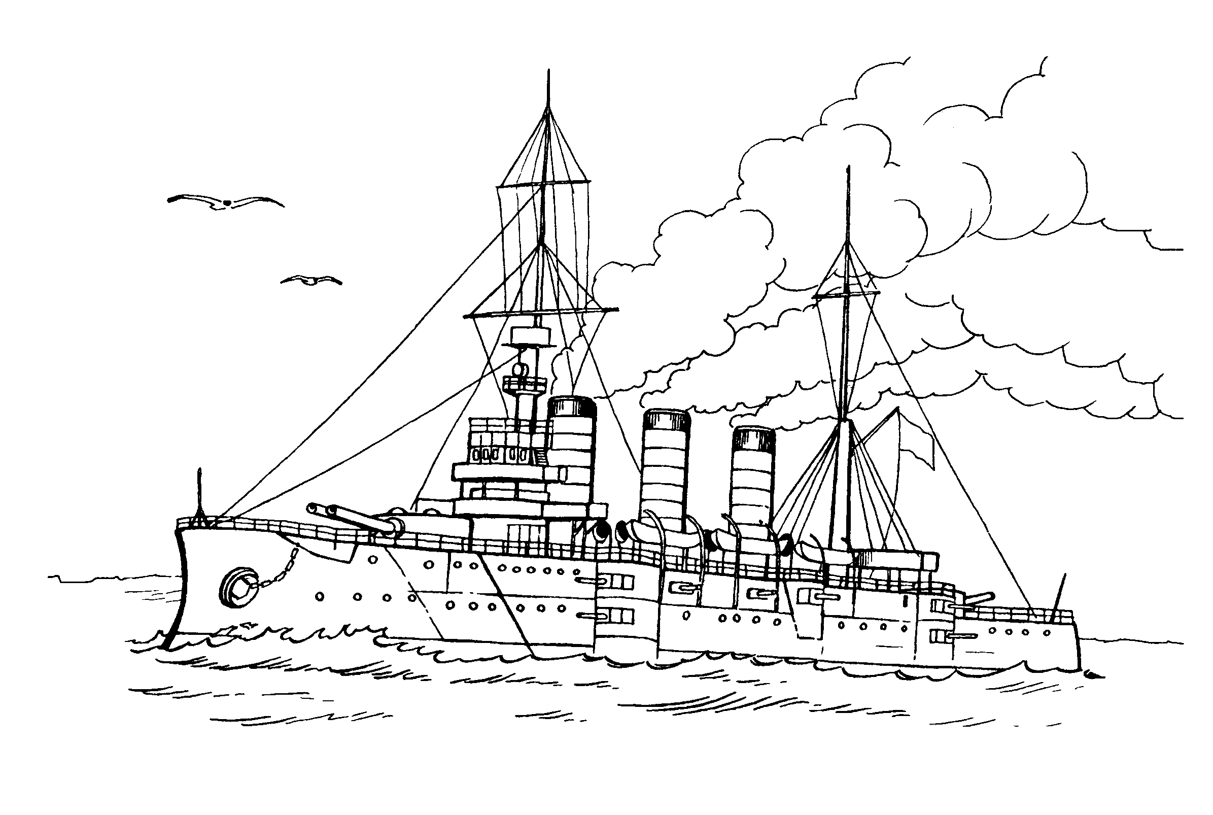 Malvorlagen Schlachtschiff