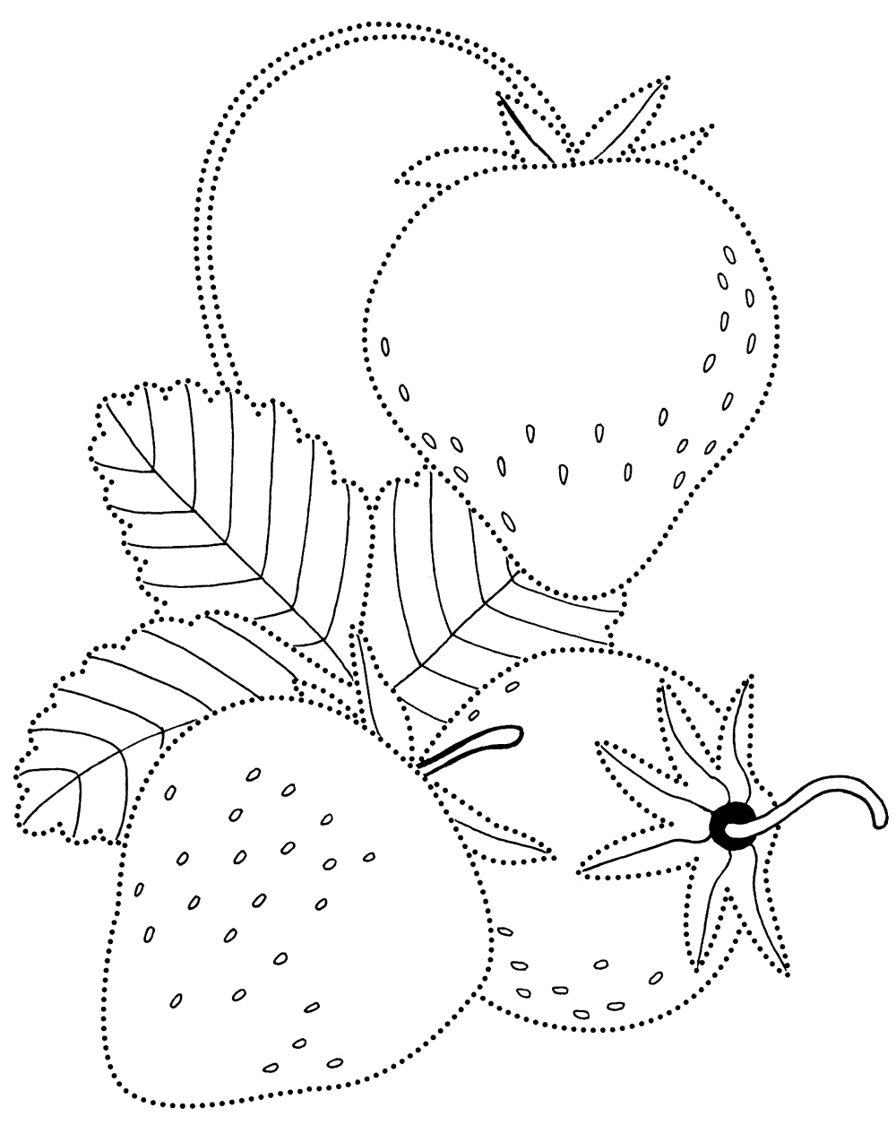 Malvorlagen Erdbeeren