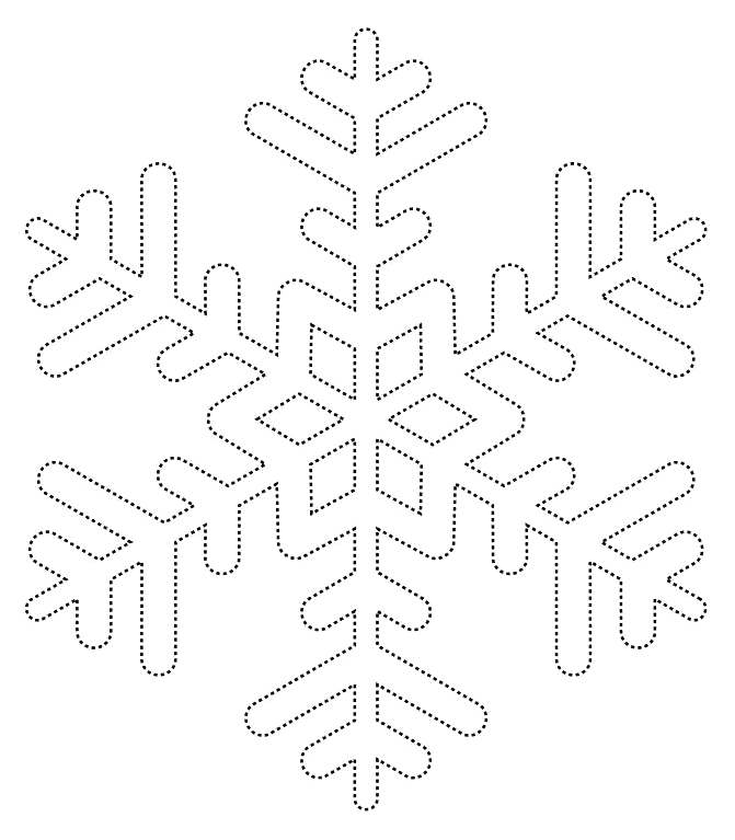 Malvorlagen Schneeflocke