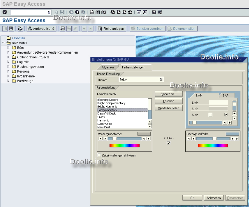 Doolie.de Design Auswahl, Grundkenntnisse in SAP ERP, SAP R/3