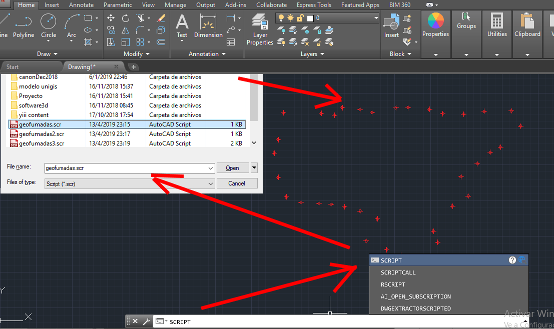 Zeichnen Sie Punkte, Linien und Texte eines Polygons von Excel nach AutoCAD Geofumadas