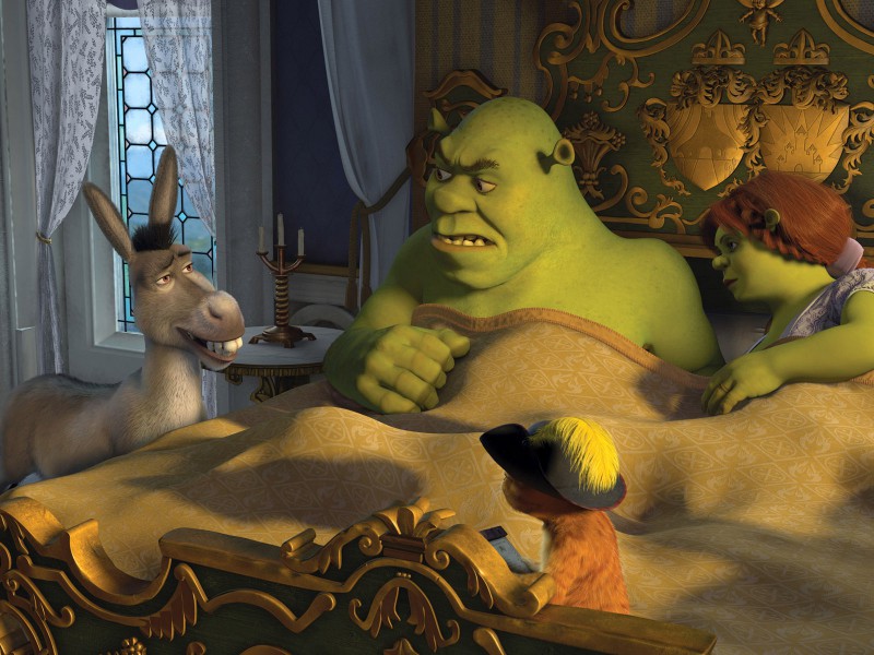 Sammeln Puzzle Online Shrek and Fiona