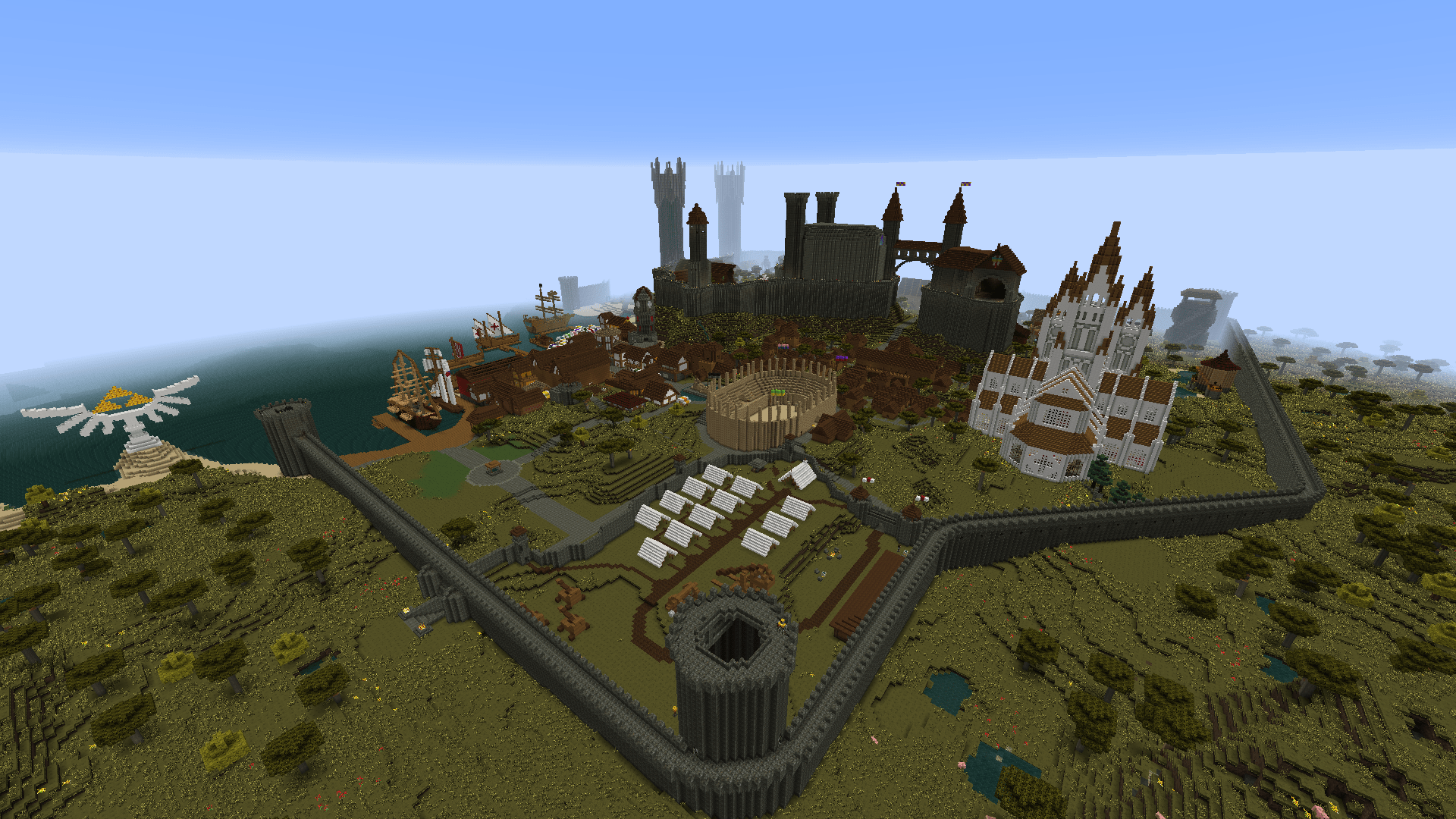 Herunterladen «Saldur City» (102 mb) Karte für Minecraft