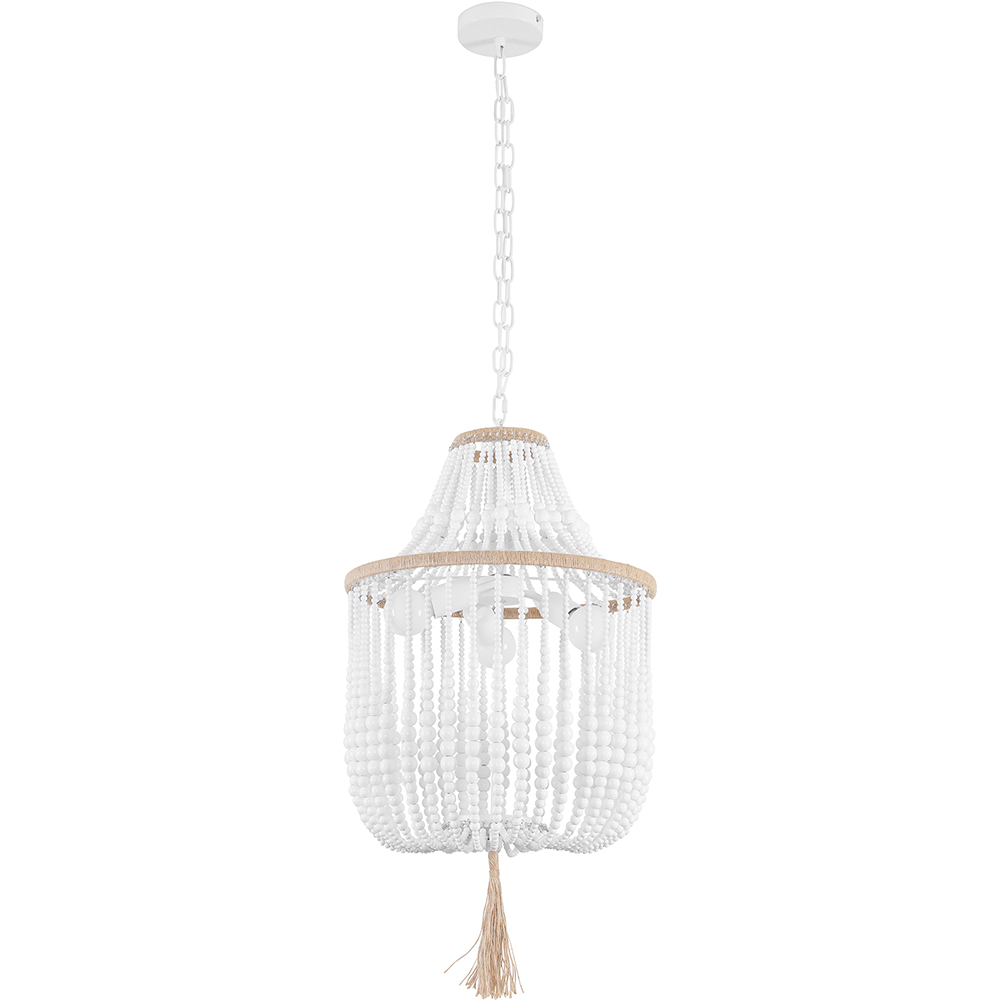 Boho Style Perlen Kronleuchter Lampe