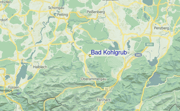 Bad Kohlgrub Ski Resort Guide, Lagenkarte Bad Kohlgrub Ski Urlaub