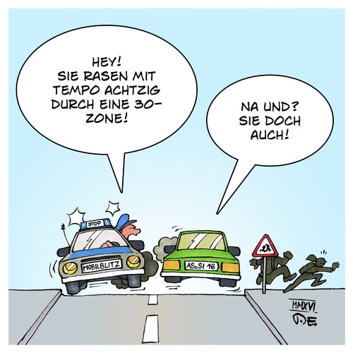 Toon Agent "Mobile Blitzer" von Timo Essner
