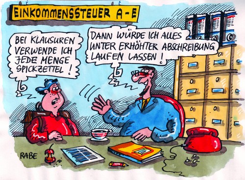 Steuerkanzlei von RABE Wirtschaft Cartoon TOONPOOL