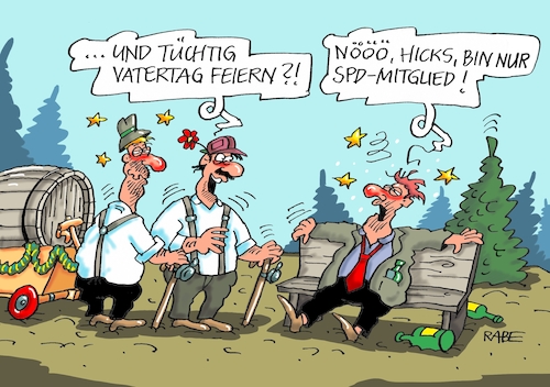 Suffkopp von RABE Politik Cartoon TOONPOOL