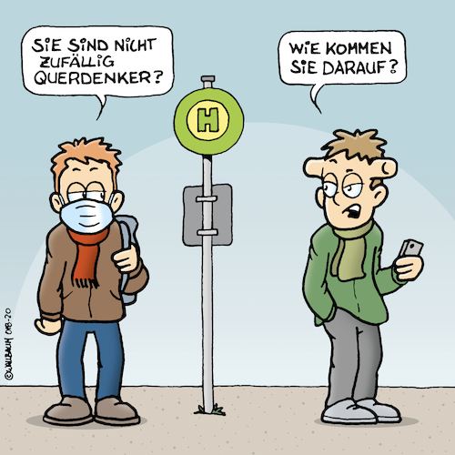Querdenker von Rovey Politik Cartoon TOONPOOL