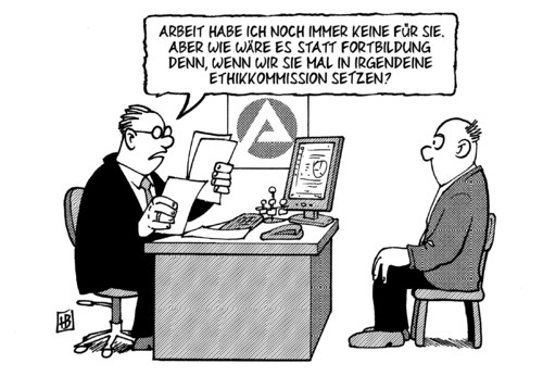 Ethikkommission von Harm Bengen Politik Cartoon TOONPOOL